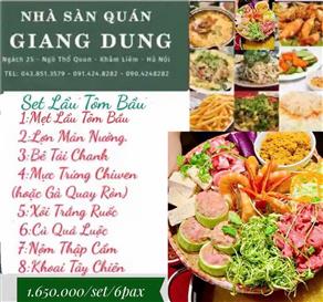 Set lẩu tôm bầu