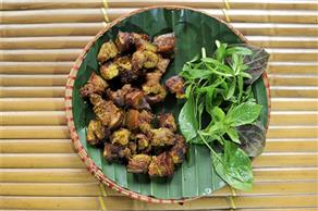 Lợn mường nướng